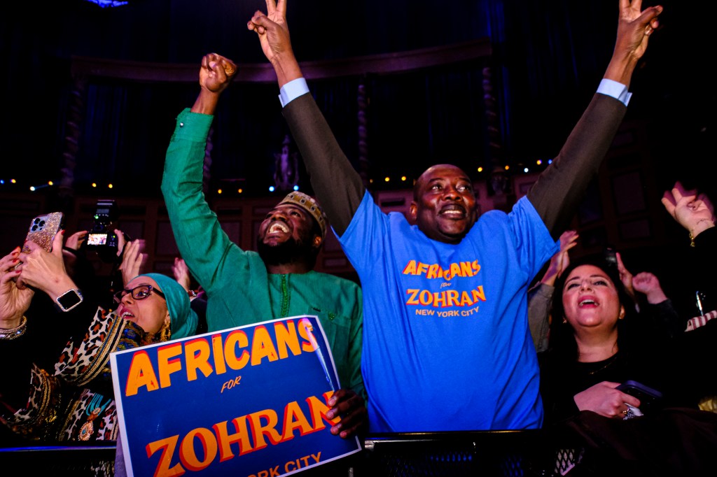 Zohran Mamdani's election night supporters